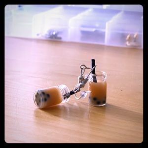 NWT Bubble Tea / Boba Earrings